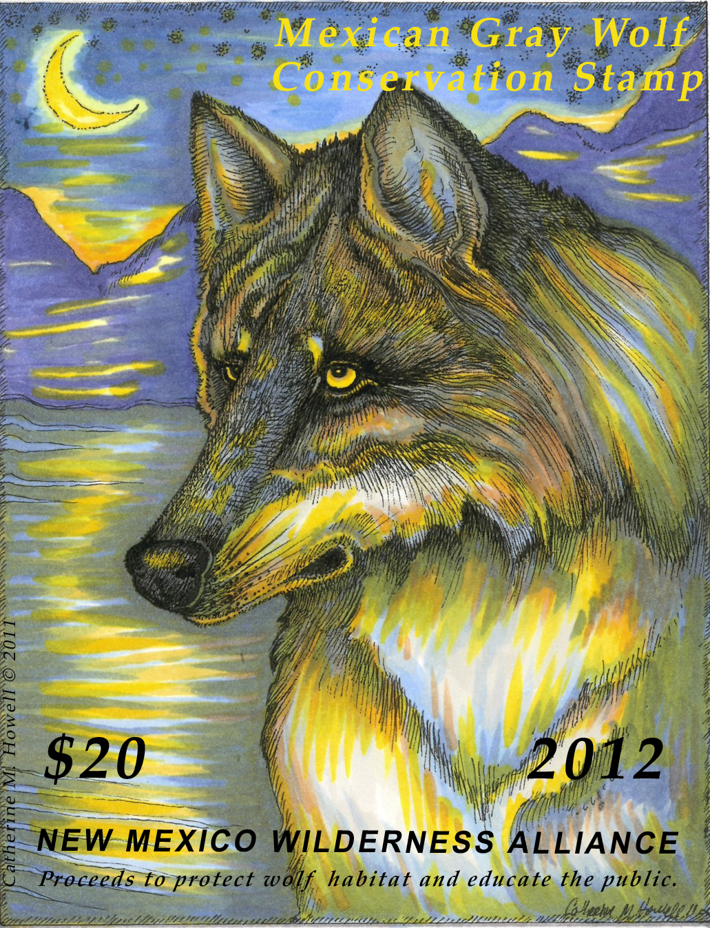 2012 Mexican Wolf Conservation Stamp